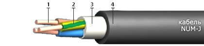 Кабель NUM-J 4х35